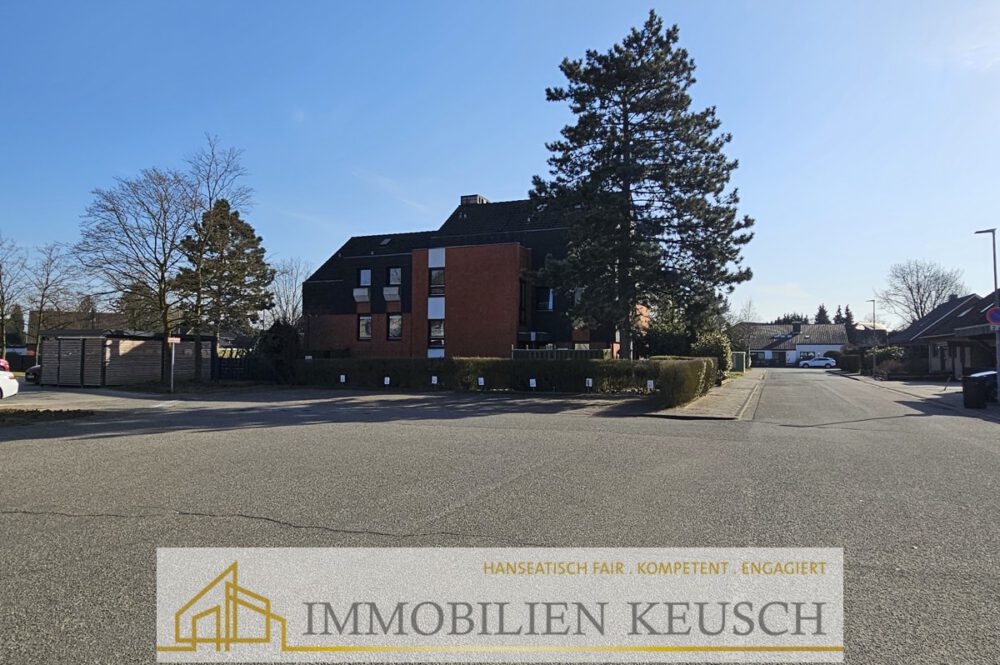 ruhige Sackgasse mit Parkplatz