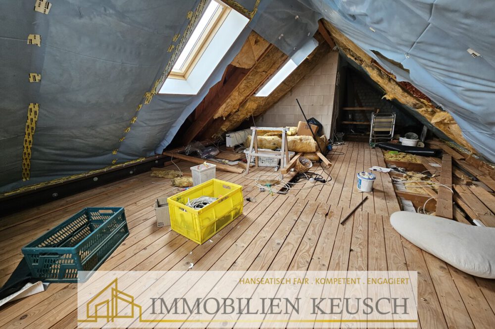 Ausbaupotential im DG mit bereits geplanter Treppe