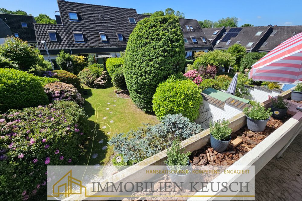 Blick vom Balkon