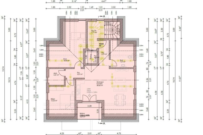 Grundriss Wohnung 5 im DG