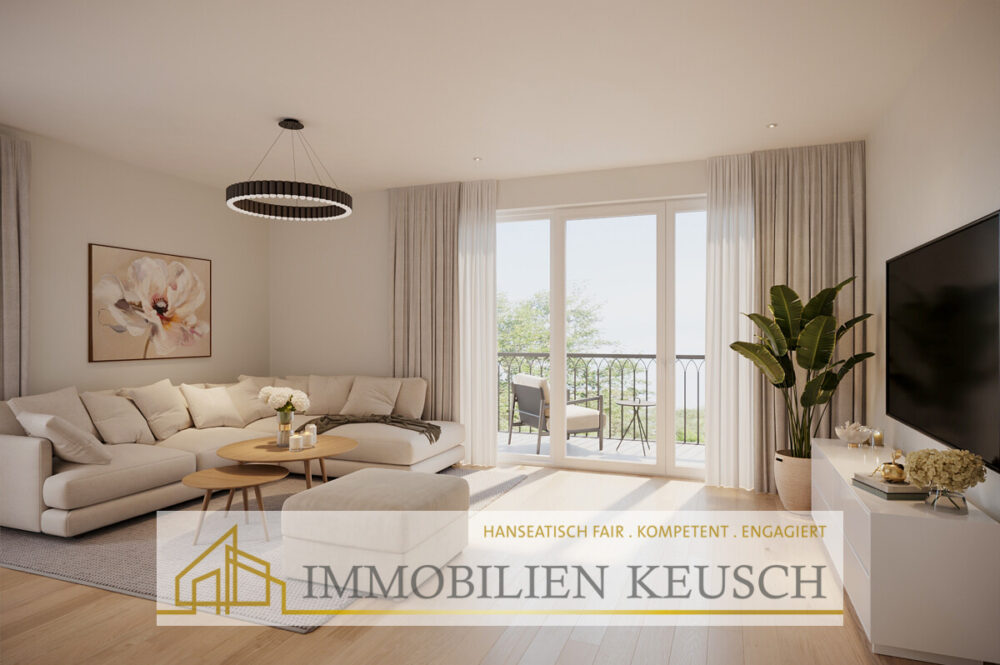 WHG4-Heller Wohnbereich mit Zugang zum Balkon