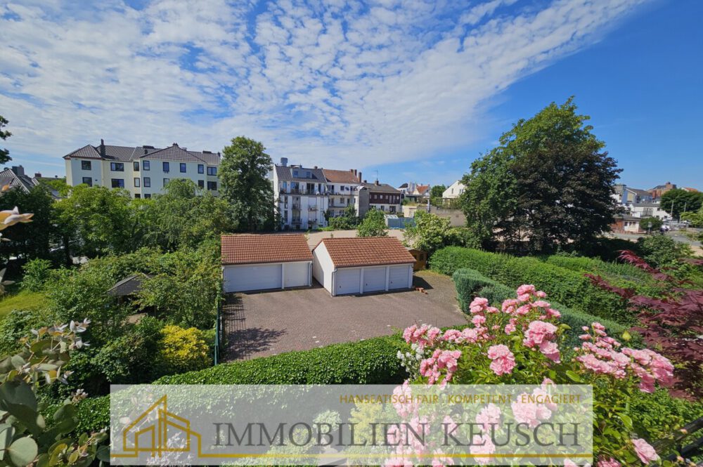 Blick vom großen Sonnenbalkon