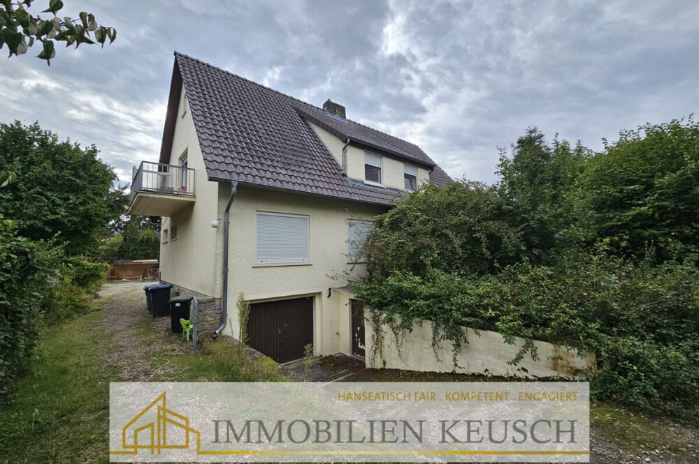 seitliche Auffahrt & Garage